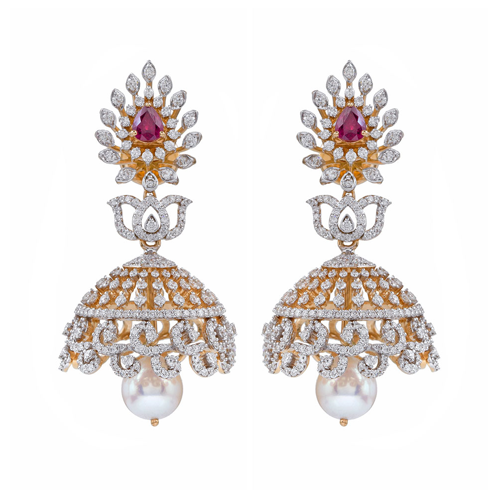 Diamond Earrings - Musaddilal Jewellers